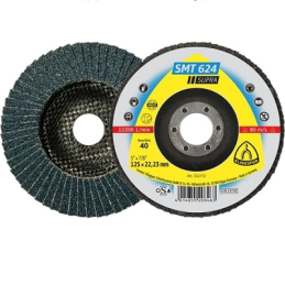 DISQUE A LAMELLES-Ø 115MM-GRAIN 120-INOX-KLINGSPOR